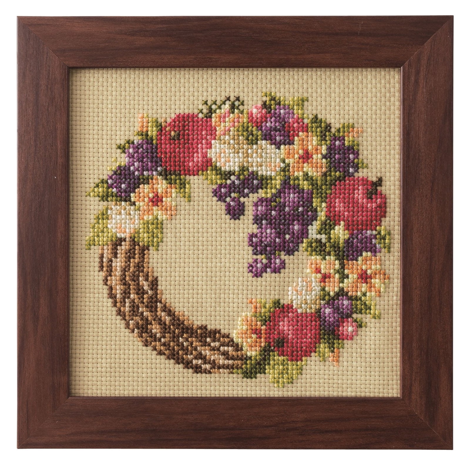 Cross Stitch Kits of Seasonal Flower Arrangement - Harvest Wreath