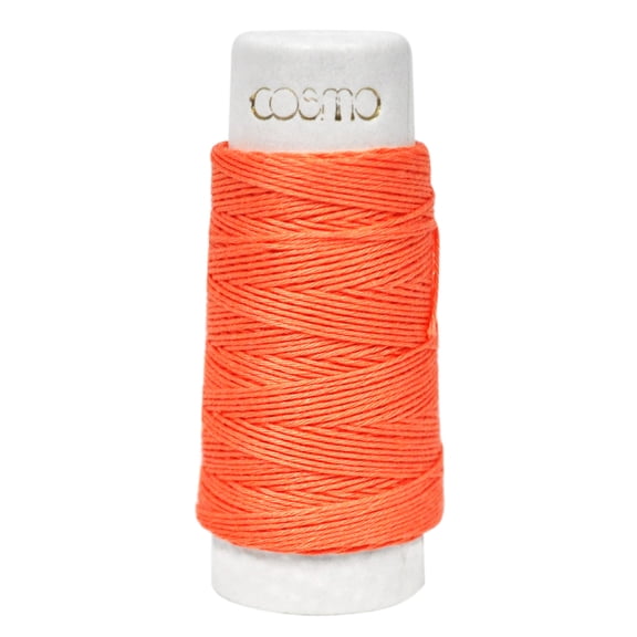 Cosmo Hidamari Sashiko Solid Thread 30 Meters Cantaloupe
