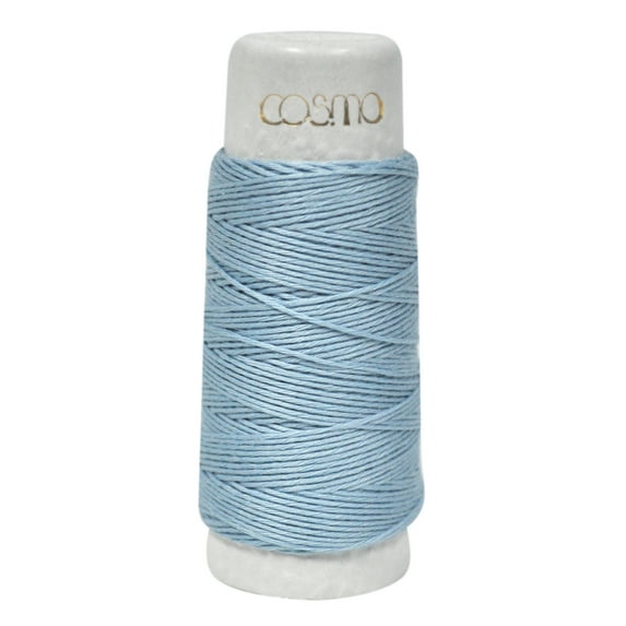 Cosmo Hidamari Sashiko Solid Thread 30 Meters Sky