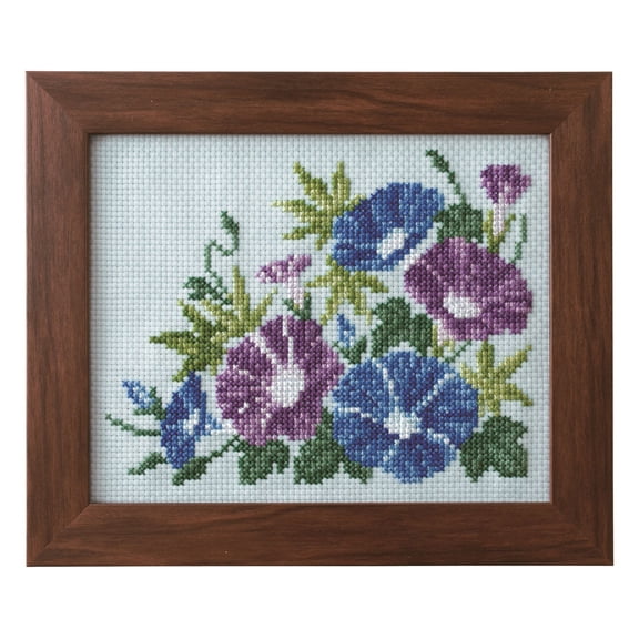 Cross Stitch Kits of Seasonal Flower Arrangement - Morning Glory Green Maple