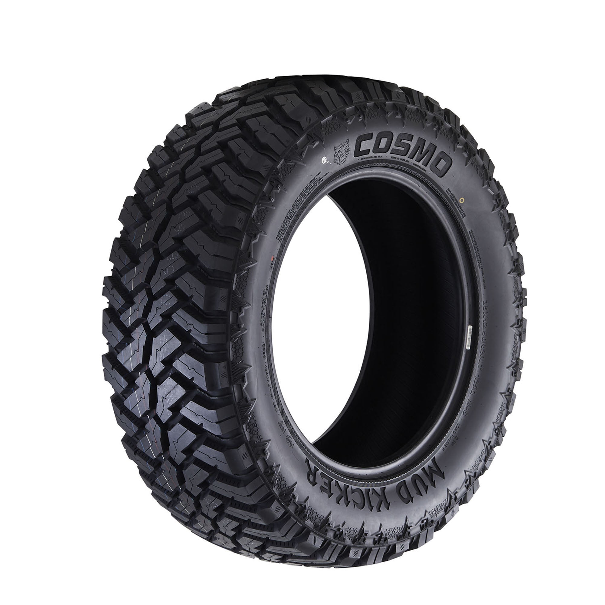 Cosmo Mud Kicker Mud Terrain LT33X12.50R18 122Q E Light Truck Tire Simolary simolary.com