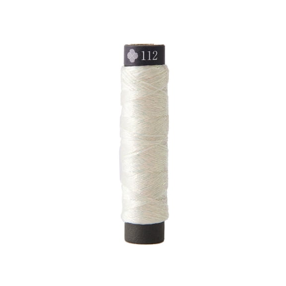 Cosmo Nishikiito Metallic Embroidery Thread - White no.112
