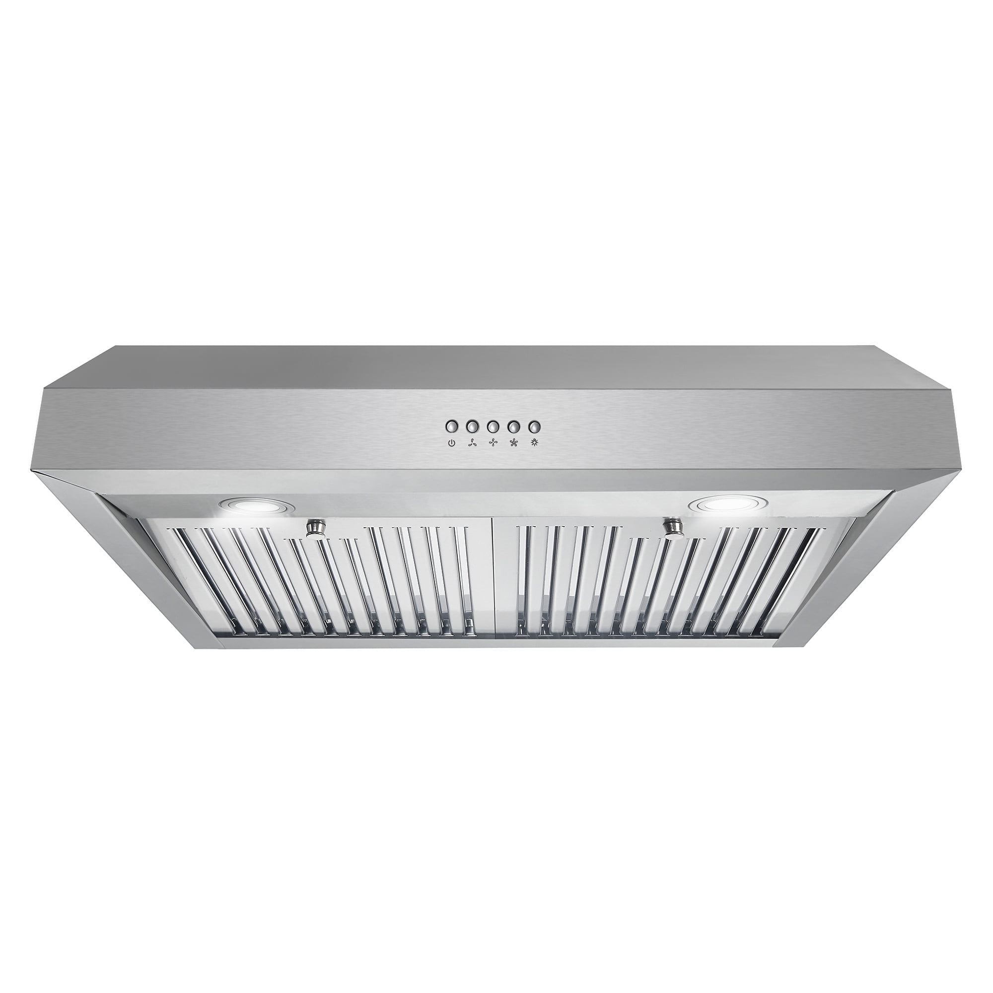 30-Inch Stainless Steel Under Cabinet Range Hood with Push Buttons