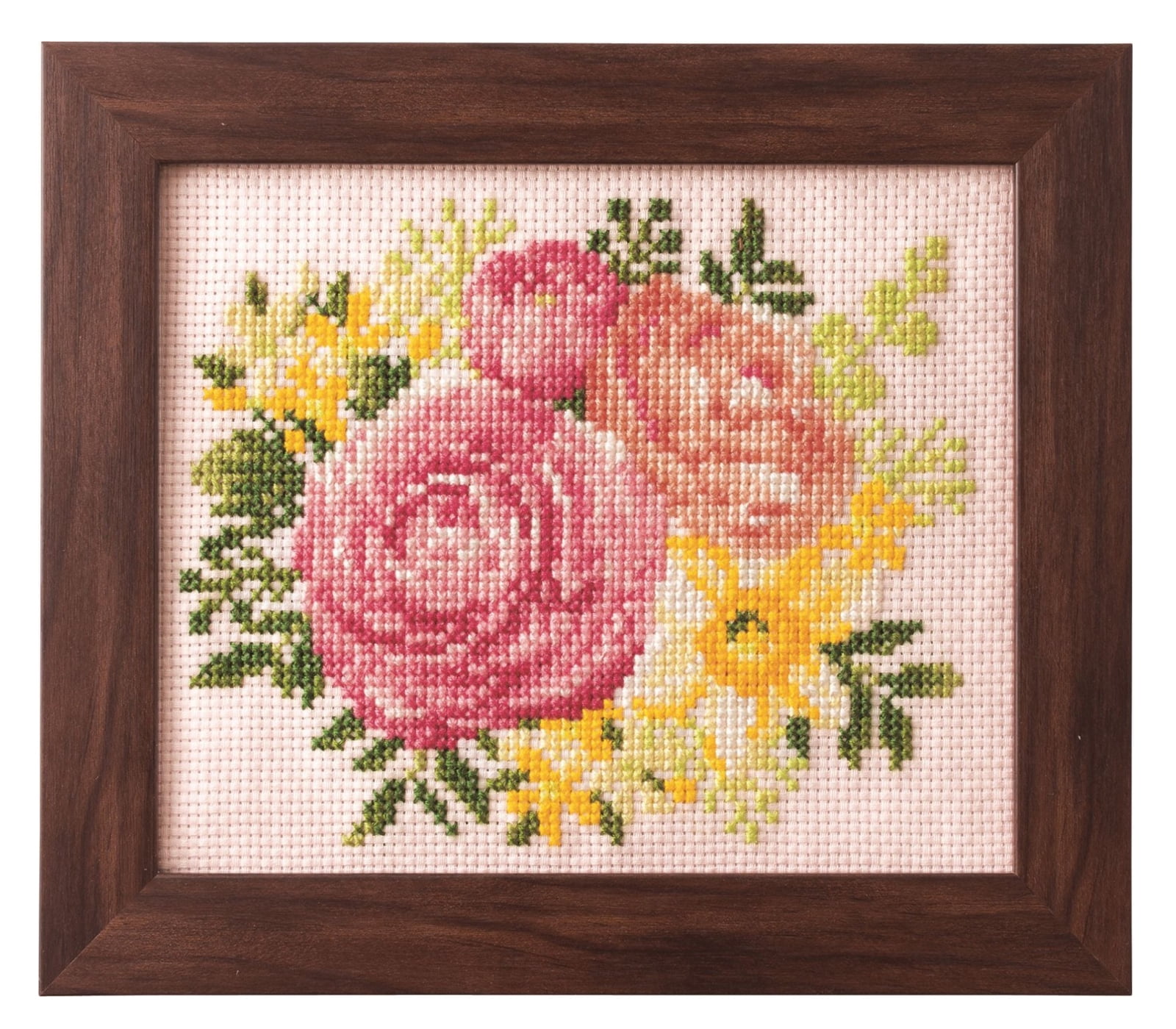 Cross Stitch Kits of Seasonal Flower Arrangement - Ranunculus and Daffodil