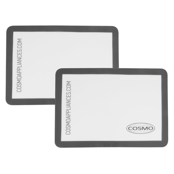 Cosmo Silicone Rectangular Baking Mat, Non-Stick, Reusable, Heat-Resistant Bakeware, Pack of 2
