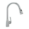 thumbnail image 1 of Cosmo Single-Handle Pull-Down Sprayer Kitchen Faucet with Ceramic Disc Valve in Chrome, 1 of 5