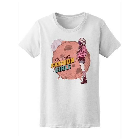 Cosmo Space Fashion Girls T-Shirt Women -Image by Shutterstock, Female Medium