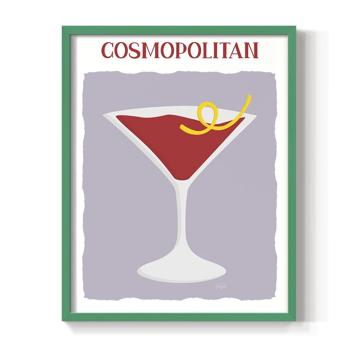 Cosmo in Paper Solid Wood 11 x 14 Framed Print