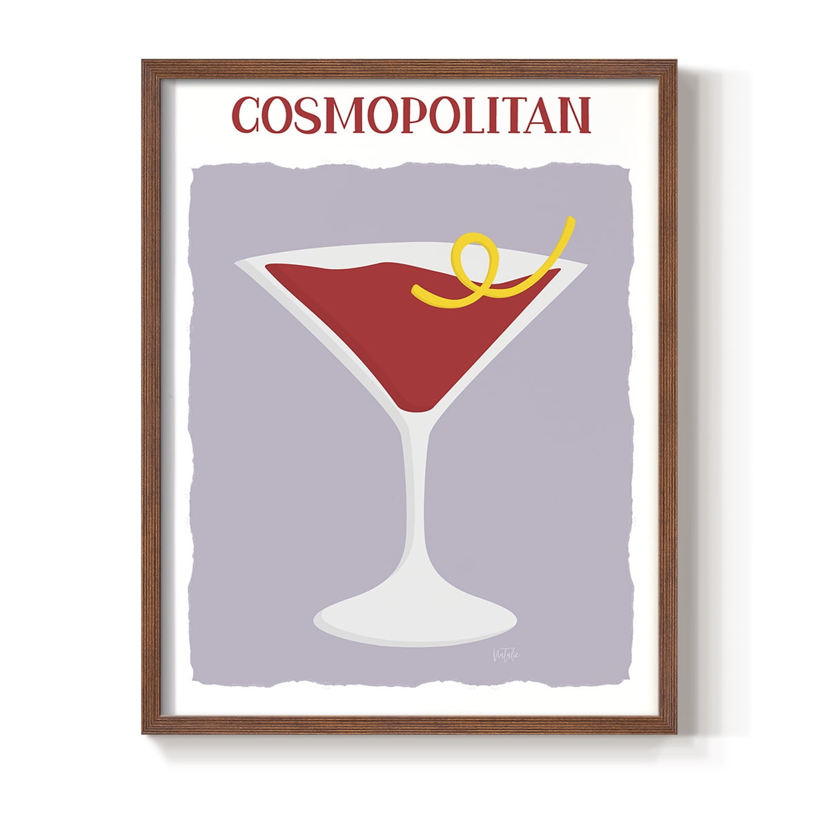 Cosmo in Paper Solid Wood 8 x 10 Framed Print