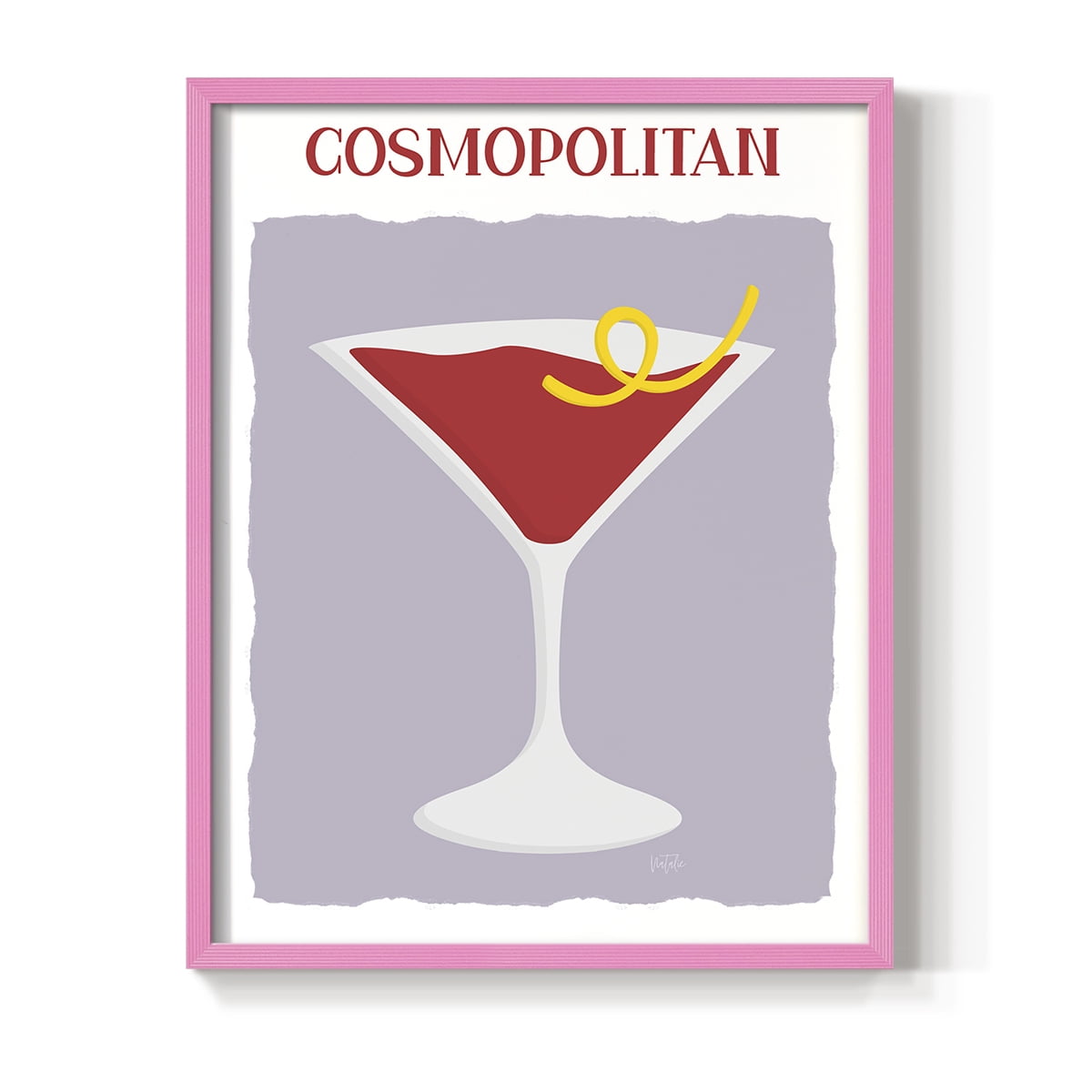 Cosmo in Paper Solid Wood 8 x 10 Framed Print