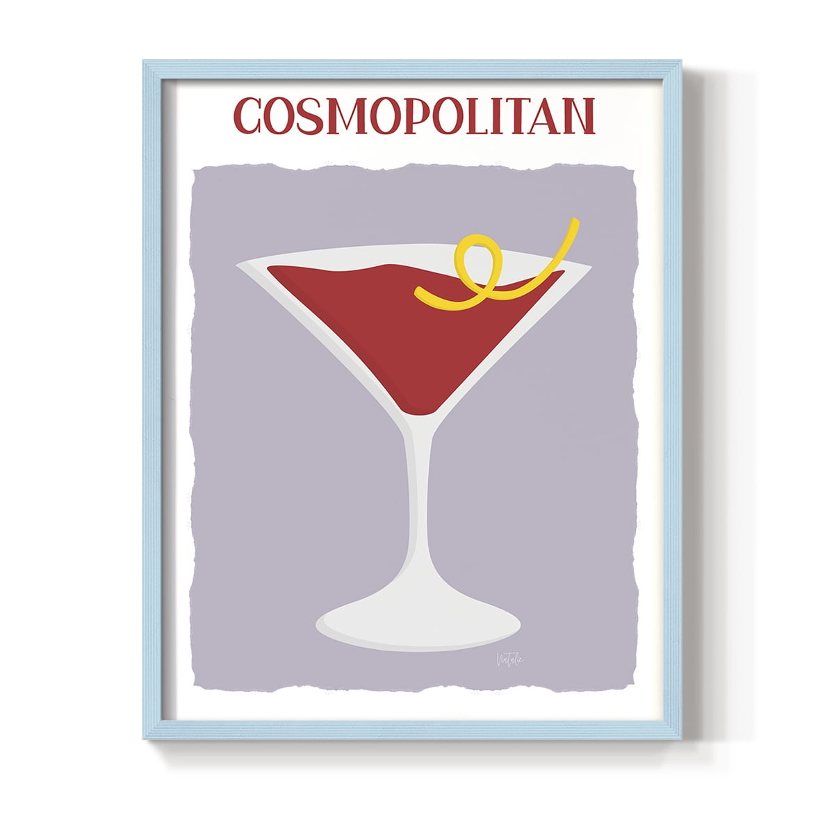 Cosmo in Paper Solid Wood 8 x 10 Framed Print