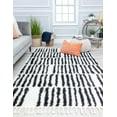 thumbnail image 1 of Rugs America BT30D White Rain Geometric/Stripe Modern White Area Rug, 2'6" x 4', 1 of 6