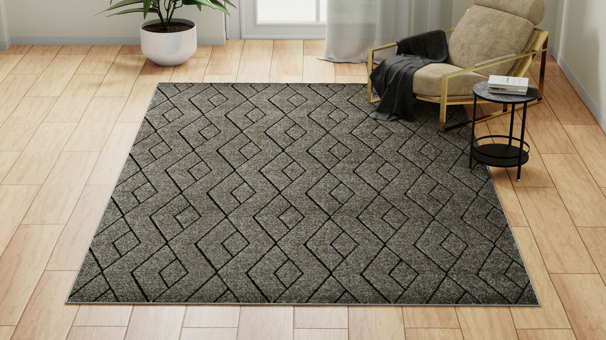 Rugs America Chanai CN10C Contemporary Geometric 8'x10' Area Rug