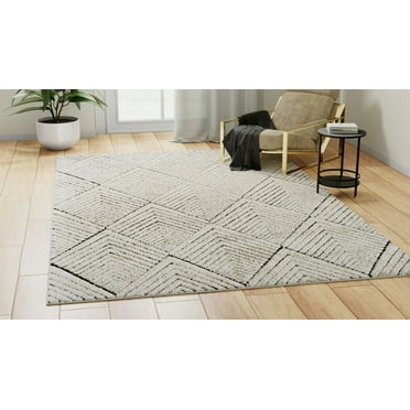 Well Woven Plaza Geometric Ivory Modern Lines Angles Tiles Shapes Area ...