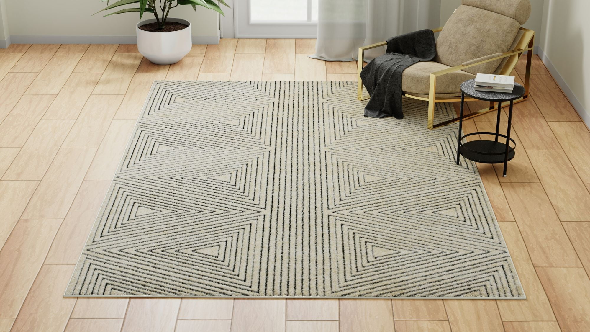 Rugs America Chanai CN60A Contemporary Geometric 9'0" x 12'0" Area Rug