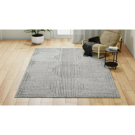 Rugs America Chanai CN60B Contemporary Geometric 4'0" x 6'0" Area Rug