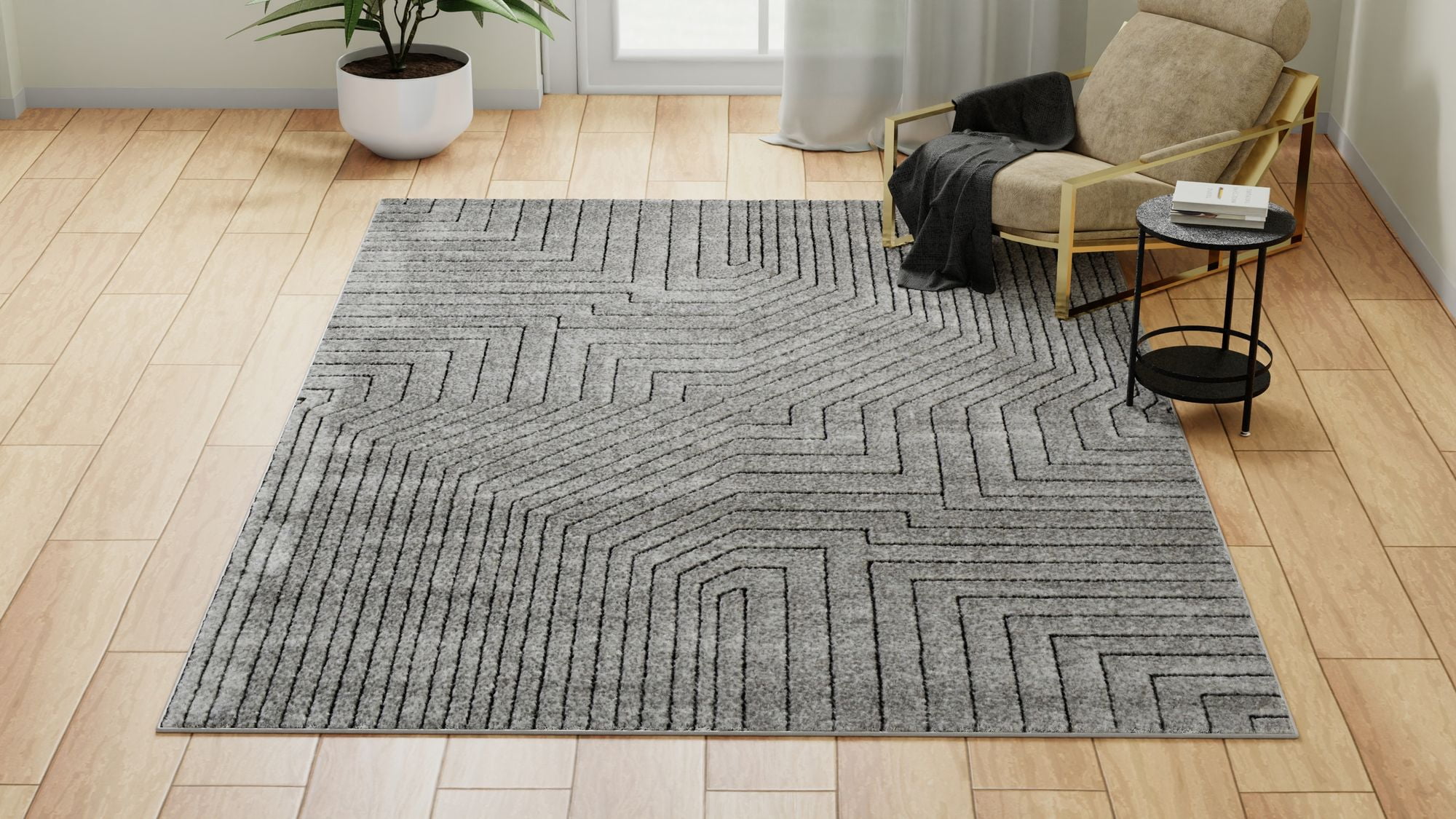 Rugs America Chanai CN90A Contemporary Geometric 8'x10' Area Rug