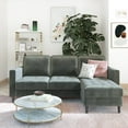 thumbnail image 1 of CosmoLiving Strummer Reversible Sectional Sofa Couch, Gray, 1 of 16