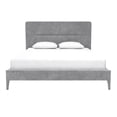 thumbnail image 1 of CosmoLiving Westerleigh Upholstered Bed, Full, Light Gray Velvet, 1 of 19