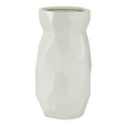 thumbnail image 1 of CosmoLiving by Cosmopolitan 12" Geometric White Ceramic Vase, 1 of 8