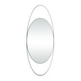 thumbnail image 1 of CosmoLiving by Cosmopolitan 16" x 42" Black Oval Wall Mirror, 1 of 7