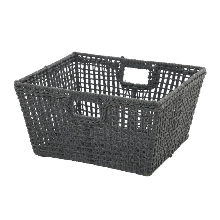 Gray storage best sale baskets