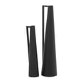 thumbnail image 1 of CosmoLiving by Cosmopolitan 22", 17"H Slim Cone Black Metal Vase with Handles, Set of 2, 1 of 12