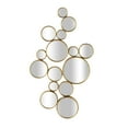 thumbnail image 1 of CosmoLiving by Cosmopolitan 22" x 40" Gold Bubble Cluster Wall Mirror, 1 of 15