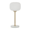 thumbnail image 1 of CosmoLiving by Cosmopolitan 23" White Table Lamp with White Glass Shade, 1 of 13