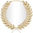 thumbnail image 1 of CosmoLiving by Cosmopolitan 23" x 23" Gold Leaf Wall Mirror, 1 of 7