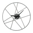 thumbnail image 1 of CosmoLiving by Cosmopolitan 24" Black Metal Open Frame Round Wall Clock, 1 of 12