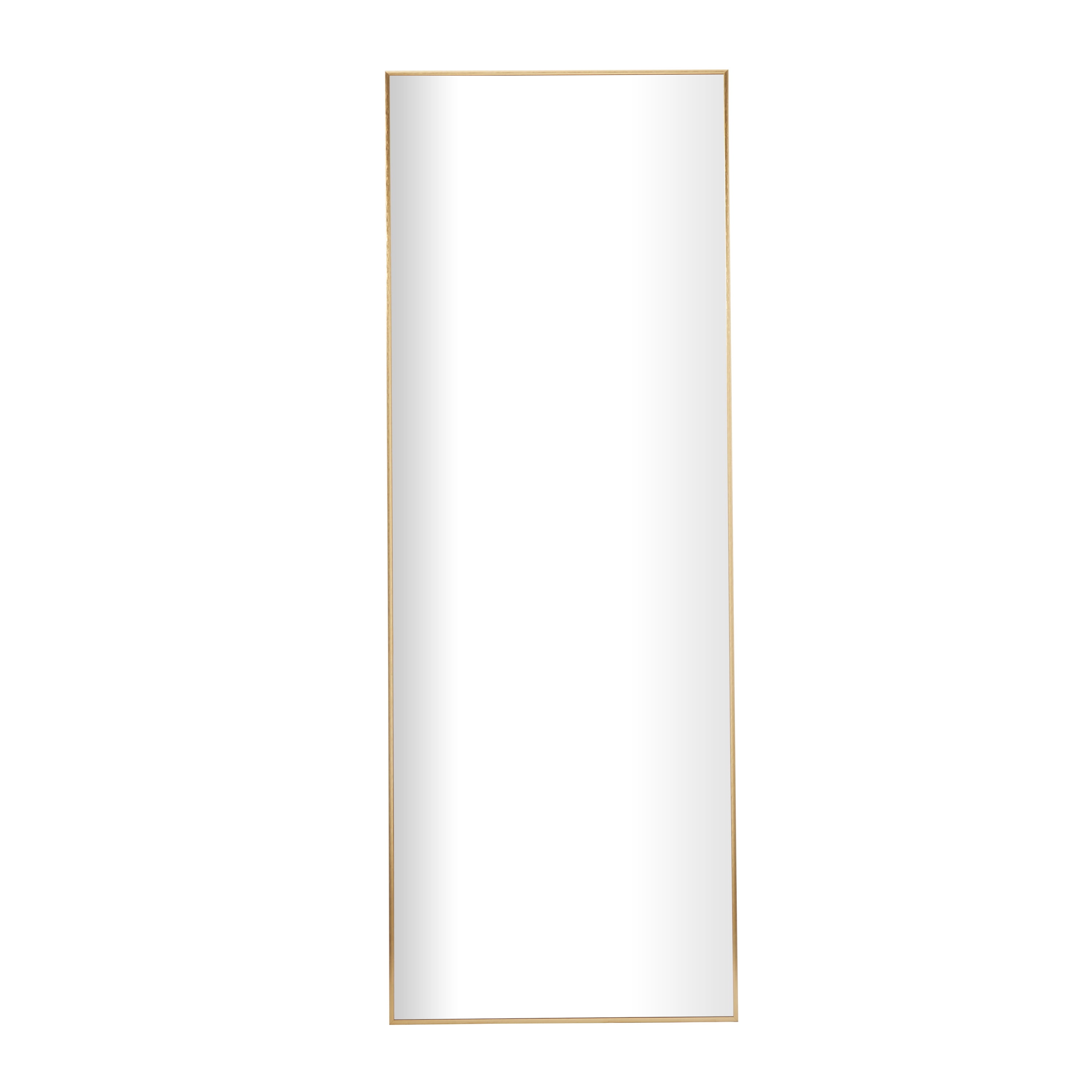 CosmoLiving by Cosmopolitan 24" x 65" Gold Wall Mirror with Thin Frame