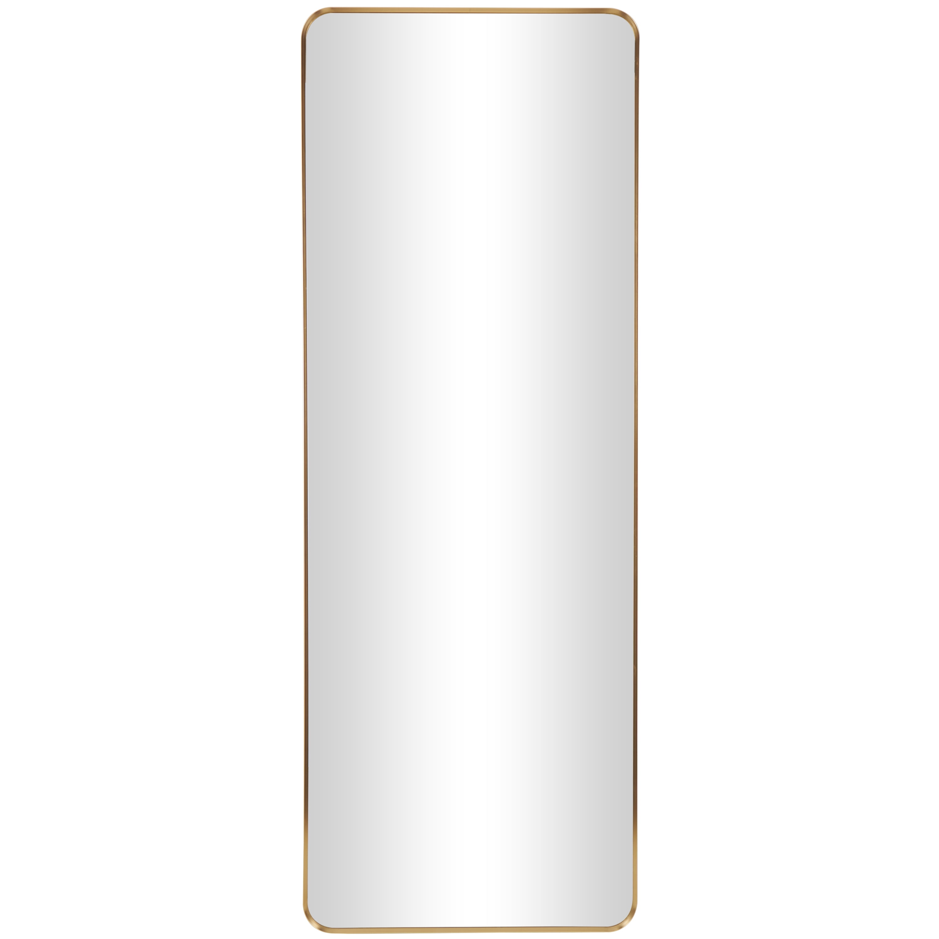 Oversized Gold Full Length Wall Mirror with Thin Frame