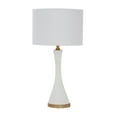 thumbnail image 1 of CosmoLiving by Cosmopolitan White Ceramic Room Table Lamp, 14" x 13" x 25", 1 of 8
