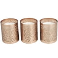 thumbnail image 1 of CosmoLiving by Cosmopolitan 3 Holder Copper Metal Geometric Campfire Scented 13 oz 1 Wick Candle with White Wax, (Set of 3), 1 of 7