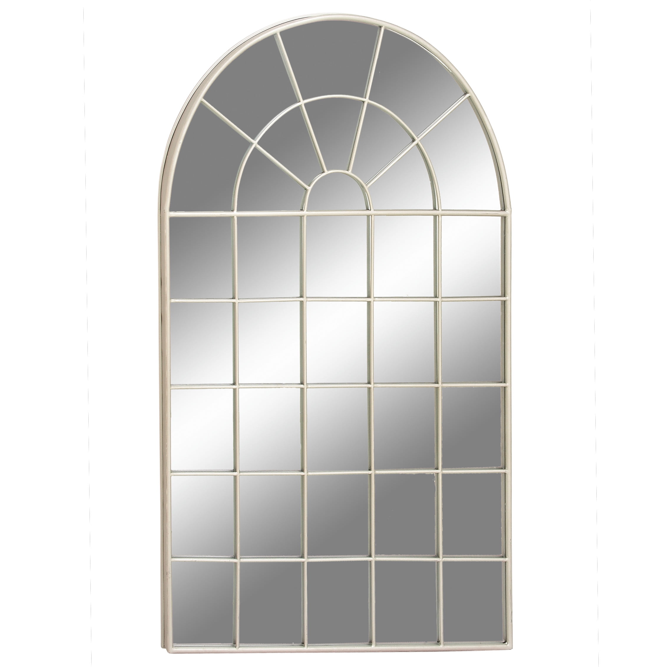 CosmoLiving by Cosmopolitan 34" x 56" White Window Pane Wall Mirror