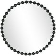 thumbnail image 1 of CosmoLiving by Cosmopolitan 36" x 36" Black Round Beaded Wall Mirror, 1 of 13