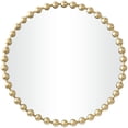 thumbnail image 1 of CosmoLiving by Cosmopolitan 36" x 36" Gold Round Beaded Wall Mirror, 1 of 11