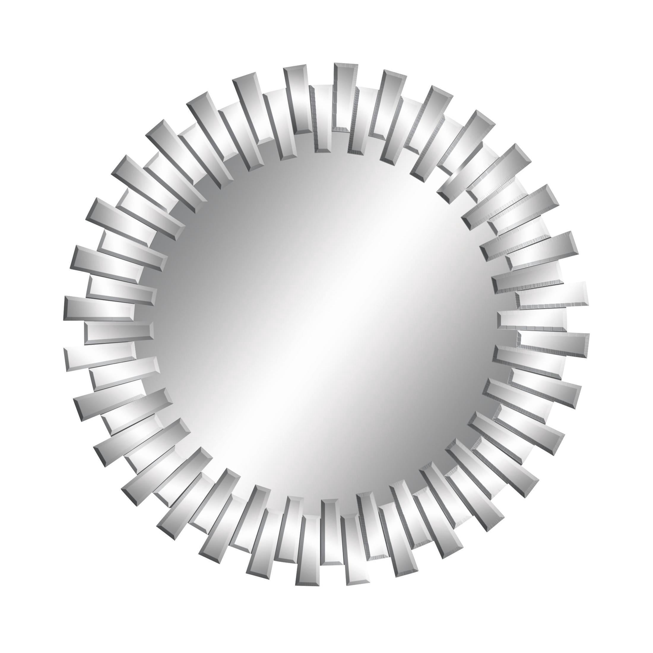 CosmoLiving by Cosmopolitan 42" x 42" Silver Mirrored Starburst Wall Mirror