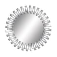 thumbnail image 1 of CosmoLiving by Cosmopolitan 42" x 42" Silver Mirrored Starburst Wall Mirror, 1 of 11