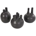thumbnail image 1 of CosmoLiving by Cosmopolitan 6"W, 7"H Round Bud Black Ceramic Vase with Multiple Openings, Set of 3, 1 of 12