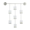 thumbnail image 1 of CosmoLiving by Cosmopolitan 7 Holder Silver Metal Wall Sconce, 1 of 9