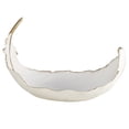 thumbnail image 1 of CosmoLiving by Cosmopolitan 8" Oval Curved Feather Bird Polystone Decorative Bowl with Gold Accents, 1 of 12