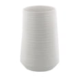 thumbnail image 1 of CosmoLiving by Cosmopolitan 9" Ribbed White Porcelain Ceramic Vase, 1 of 8