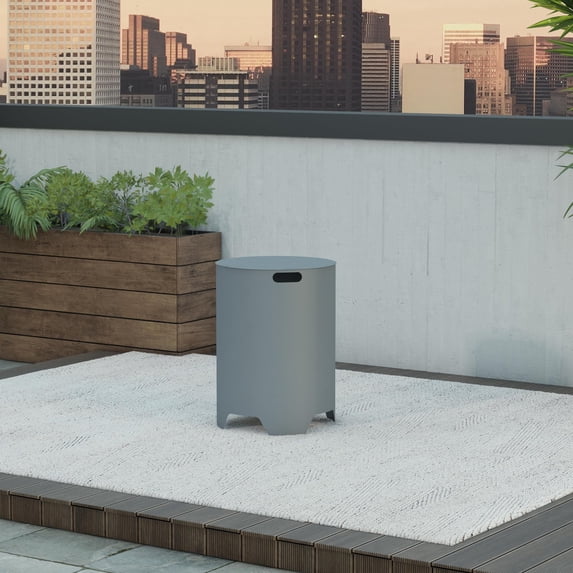 CosmoLiving by Cosmopolitan, Astra Collection, Propane Tank Holder, Dark Gray