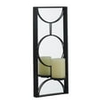 thumbnail image 1 of CosmoLiving by Cosmopolitan Black Metal Geometric Pillar Wall Sconce with Mirror Backing, 1 of 7
