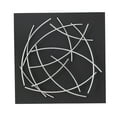 thumbnail image 1 of CosmoLiving by Cosmopolitan Black Metal Overlapping Lines Abstract Wall Decor with Black Backing, 1 of 7