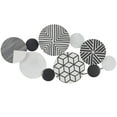 thumbnail image 1 of CosmoLiving by Cosmopolitan Black Metal Plate Wall Decor with Intricate Patterns, 1 of 7