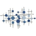 thumbnail image 1 of CosmoLiving by Cosmopolitan Blue Metal Overlapping Circle Geometric Wall Decor, 1 of 7