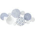 thumbnail image 1 of CosmoLiving by Cosmopolitan Blue Metal Plate Wall Decor with Intricate Patterns, 1 of 7
